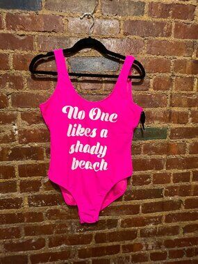 Hot Pink Kitschy One Piece Swimsuit